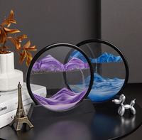 3D 7 pouces sable mobile image liquide mouvement créatif led sables mouvants veilleuse sable mouvant art maison bureau travail décor