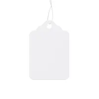 51x83mm indumento abbigliamento bianco String Paper Hang Tag per calzini