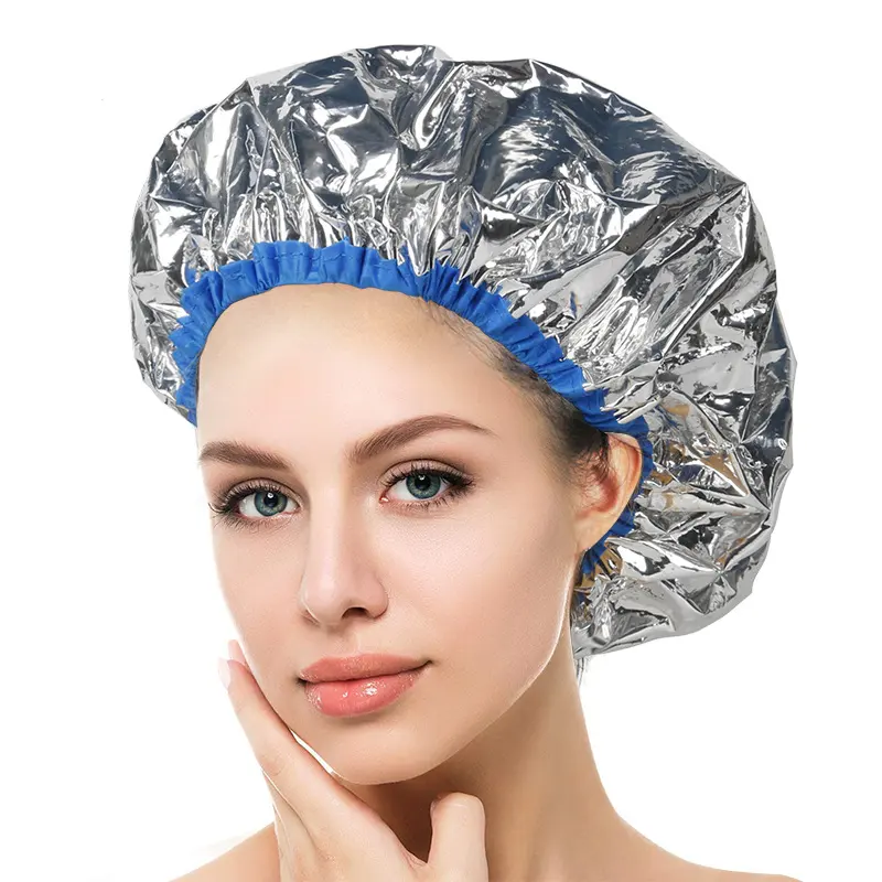 Hete Verkoop Herbruikbare Aluminiumfolie Folie Waterdichte Diepe Conditionering Spa Haarkleuring Douche Hoed