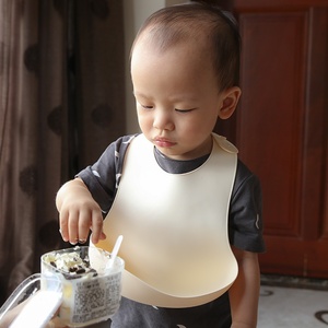 Silicone Baby Bib <b>Waterproof</b> Adjustable Neck Toddler Kids Mealtime <b>Apron</b> Design 112 Custom Logo Wholesale - Product Image 2