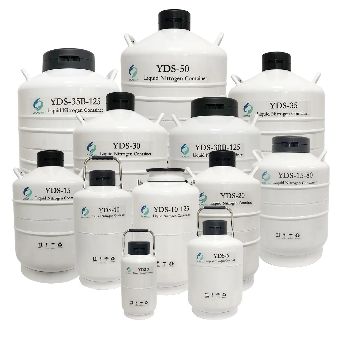 YDS-15/20/30/35 Cryo LN2 Flask 15/20/30/35 lít nhiệt thụ tinh Nitơ lỏng bể chứa