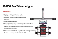 LAUNCH Meilleure vente X861 PRO Machine d'alignement de roues de voiture 3D Computer Camera Beam Automatic Track System Car Alignment