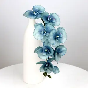 Printing Phalaenopsis Artificial Silk Orchid Flower Wholesale Discount 3d for Wedding Carton Royal Wedding Party Home Decoration