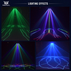 <span class=keywords><strong>ไฟ</strong></span>เลเซอร์ DMX <span class=keywords><strong>RGB</strong></span> 4หัวสำหรับเวทีดีเจบาร์ดิสโก้ - Product Image 4