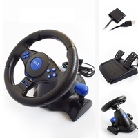Volant de Jeu Professionnel Vibrant 3 en 1, Volant de Course, Usb Para Pc pour Ps Xbox One Sx 360 Series X Ps3 Ps2