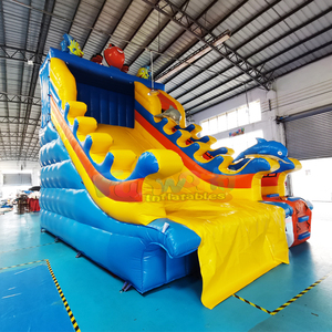 Toboggan gonflable kids outdoor giant party jumpers inflatable ocean dry <b>slide</b> for swimming water <b>pool</b> - Product Image 2