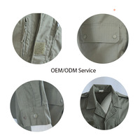 Combinaison de travail tactique F1 verte en polyester Rip-Stop pour la protection au travail