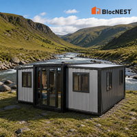 BlocNEST Maison Conteneur Moderne Extensible Préfabriquée pour Usage Résidentiel