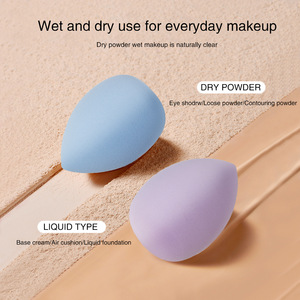 Éponge de maquillage en forme de goutte d'eau, hydrophile, sans latex, en forme de <span class=keywords><strong>gourde</strong></span>, pour poudre, oblique, couleur, sèche et humide, double usage, coussin d'<span class=keywords><strong>air</strong></span> - Product Image 2