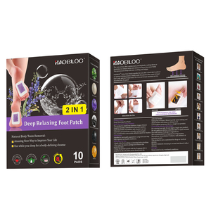 ラベンダーフレッシュサマーデトックスフットパッドは、暑い天気の口の鼻とボディパッチのための臭いと過度の汗と戦う - Product Image 2