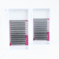 Extensions de cils en soie PBT, effet coton cachemire, sans cruauté animale, fabriquées à la machine, plateaux de volume, vente en gros