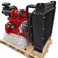 Moteur diesel DONGFENG 6bt 6bta 5.9 litres pour équipement de lutte contre les incendies avec radiateur, filtre à air et silencieux