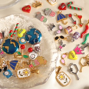 Dijes de Esmalte con Iconos de Estilo de Vida - Diseños de Rana/Ángel/Corazón con la Frase 'I'M GOOD' |   Suministros para la Fabricación de Joyería DIY al por Mayor para Collares y Pulseras - Product Image 2