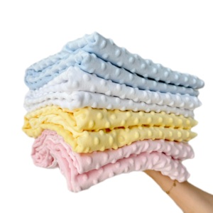 2024 gros Super doux cristal vison point flanelle <span class=keywords><strong>polaire</strong></span> <span class=keywords><strong>bébé</strong></span> <span class=keywords><strong>couverture</strong></span> pour nouveau-nés - Product Image 5