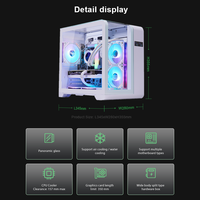 Boîtier de jeu compact direct usine, longueur VGA 350 mm, radiateur latéral 240 mm avec ventilateur arrière 120 mm