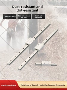 Bloc et rail de guidage linéaire miniatures TS-04-09 en alliage d'aluminium sans entretien pour équipement mécanique, remplacement <span class=keywords><strong>Eisele</strong></span> - Product Image 3