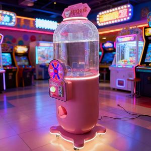 Baihui Animation Distributeur d'œufs surprise personnalisé, machine à monnayeur de type grue, machine de jeu d'arcade à plateau tournant pour jouets en capsule pour enfants - Product Image 5
