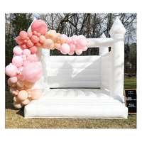 Structure gonflable commerciale en PVC imperméable blanche pour fêtes et mariages, pour enfants et adultes, avec garantie de 3 ans