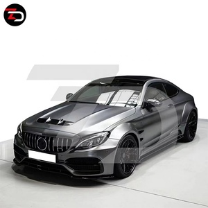 Perfetta qualità FRP + CF paraurti anteriore posteriore parafanghi PD stile per <span class=keywords><strong>Mercedes</strong></span> classe C <span class=keywords><strong>C205</strong></span> Coupe C63 Wide Body Kit - Product Image 5