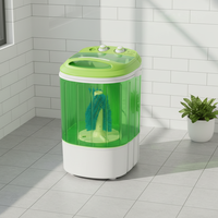 Lave-linge électrique portable en plastique à cuve unique, mini machine à laver pour vêtements de bébé, sous-vêtements, chaussettes