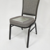 Sillas de Comedor Tapizadas de Aleación de Aluminio para Banquetes, Bodas, Conferencias y Restaurantes