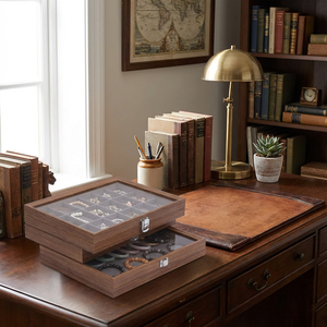 Exhibidor de Joyería en Color Gris Oscuro Nogal para Pulseras, Collares, Anillos y Pendientes - Product Image 5