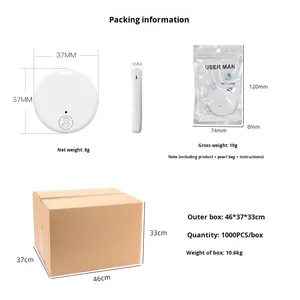 Anti-Lost PET Tracker mit GPS Bluetooth 4G Netzwerk IP67 Wasserdichter Diebstahls chutz alarm und Ortung für die Gepäck produkt runde - Product Image 4