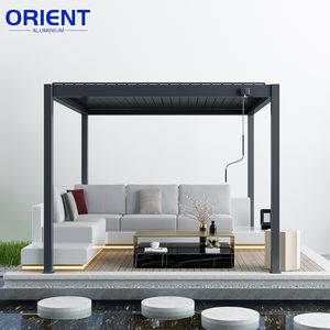 Chine Gazebos de jardin de luxe en aluminium 3x3 3x4 6x3 Pergolas et <span class=keywords><strong>Gazebo</strong></span> <span class=keywords><strong>Gazebo</strong></span> extérieur personnalisé persienne toit en métal <span class=keywords><strong>Gazebo</strong></span> en aluminium - Product Image 4