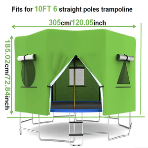 Couverture de tente de <span class=keywords><strong>trampoline</strong></span> 10FT/12FT tente pour <span class=keywords><strong>trampoline</strong></span> avec accessoire de <span class=keywords><strong>trampoline</strong></span> de lumières LED de couleur - Product Image 4