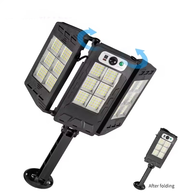 Factory Directly Sales Remote Control Sun Power Light Waterproof Ip65 Led Street Powered Garden Outdoor Wall Solar Lamps