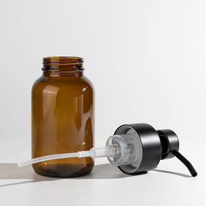 Hot Bán Tùy Chỉnh 250Ml Hổ Phách Phẳng Bơm Xà Phòng Tay Cơ Thể Rửa Với Màu Nâu Thủy Tinh Bọt Thiết Kế Độc Quyền - Product Image 2