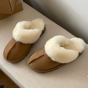Pantuflas Cálidas Forradas de Lana UGG para Mujer, Calzado Plano con Plataforma Casual y Elegante, Zapatos para Caminar de Alta Calidad para Mujer - Product Image 3