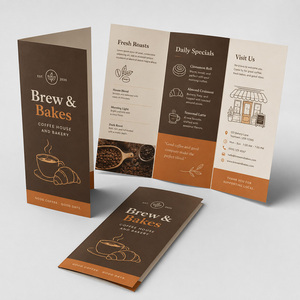 Folleto Promocional de Presentación Empresarial, Impresión a Todo Color Personalizada de Alta Calidad, Papel Mate Recubierto, Plegable en Tres Partes - Product Image 1