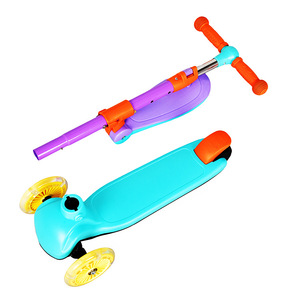 สกู๊ตเตอร์เด็กพร้อมที่นั่งปรับระดับความสูงได้ สำหรับเด็กอายุ 3-6 ปี ของเล่นเด็กแบบขี่ได้ รถสามล้อ ของขวัญ สกู๊ตเตอร์ - Product Image 4