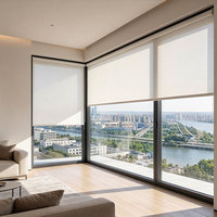 Stores à enroulement motorisés sur mesure, résistants au vent, imperméables, pour l'extérieur, pour pergola, balcon, terrasse