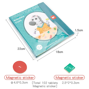 Vente en gros <span class=keywords><strong>Jeu</strong></span> de société amusant Puzzle d'éducation précoce Puzzle en bois Puzzle magnétique Livre de puzzle pour enfants Jouets d'apprentissage des mathématiques - Product Image 4
