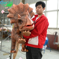 Marionnette de dinosaure réaliste en silicone de qualité supérieure, artisanale, taille réelle, animatronique, dragon, dinosaure bébé