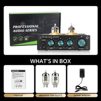 Préamplificateur à double tube à vide HiFi, préamplificateur audio de précision, égaliseur 3 bandes, contrôle du volume pour système stéréo de bureau, CD