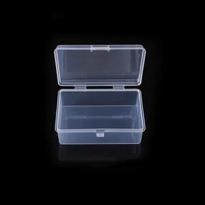 Caja de almacenamiento rectangular transparente de PP 9735 9,2x6,2x2,8 cm con tapa para joyería, piezas, componentes, embalaje de papelería - Product Image 1