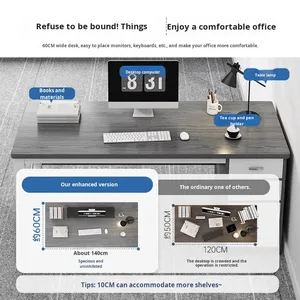 Escritorio de Oficina Convertible Moderno, Muebles de Primera Calidad, Construcción Duradera, Superficie de Trabajo Espaciosa y Ecológica, Almacenamiento para Oficinas en Casa y Corporativas - Product Image 2