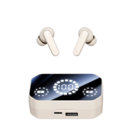 Écouteurs intra-auriculaires TWS à basses profondes avec son stéréo HiFi, affichage numérique et commandes tactiles pour un changement de chanson et une réponse aux appels facilités