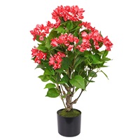 Arbre artificiel de bougainvillier en gros, plante en pot de fleurs artificielles rouges en soie pour la décoration de la maison, du jardin et du patio, directement de l'usine, personnalisation OEM