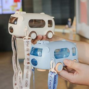 Nueva Botella de Agua con Pajita para Niños <span class=keywords><strong>BabyBus</strong></span>, Taza de Dibujos Animados, Portátil, Resistente a Caídas y Altas Temperaturas - Product Image 2