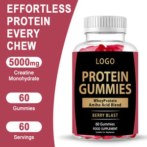 Gommes aux protéines de lactosérum-saveur de baies mélangées haute teneur en protéines par portion sans sucre supplément végétarien pratique de protéines de lactosérum - Product Image 2