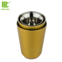 Groupe unique Tasses à café isolées Verres Demitasse Tasses à expresso Acier inoxydable Métal Restaurants modernes Support