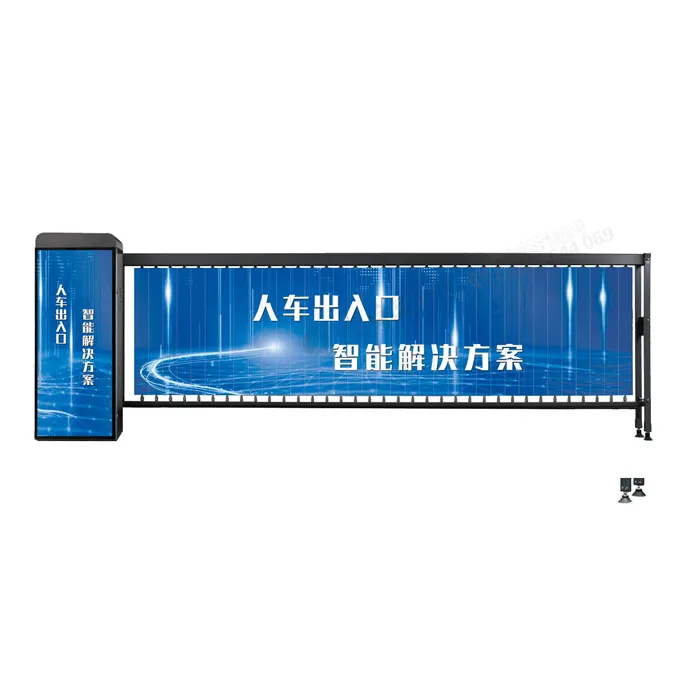 ht Lifting Parking Advertising Car Parking Barrier System Traffic Barrier with Vehicle Identification system Boom Barrier Gate