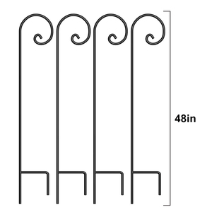 Suministro de fábrica <span class=keywords><strong>Precio</strong></span> barato Ganchos de pastor de jardín Gancho de pastor de hierro forjado - Product Image 4