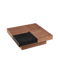 Table basse pour la maison, ensemble de tables basses en bois, table basse moderne de luxe
