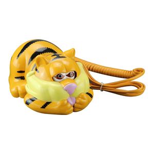 Téléphone filaire mignon en forme de bouche de tigre avec indicateur LED, téléphone de bureau audio / recomposition, mini téléphone fixe - Product Image 4
