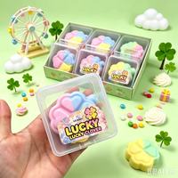 Mainan Fidget Stick Mentega Berbentuk Semanggi Empat Daun, Tren Terbaru, Tekstur Renyah, Mainan Lilin yang Dapat Diremas, Mainan Relaksasi, Suara Renyah, Mainan Pereda Stres